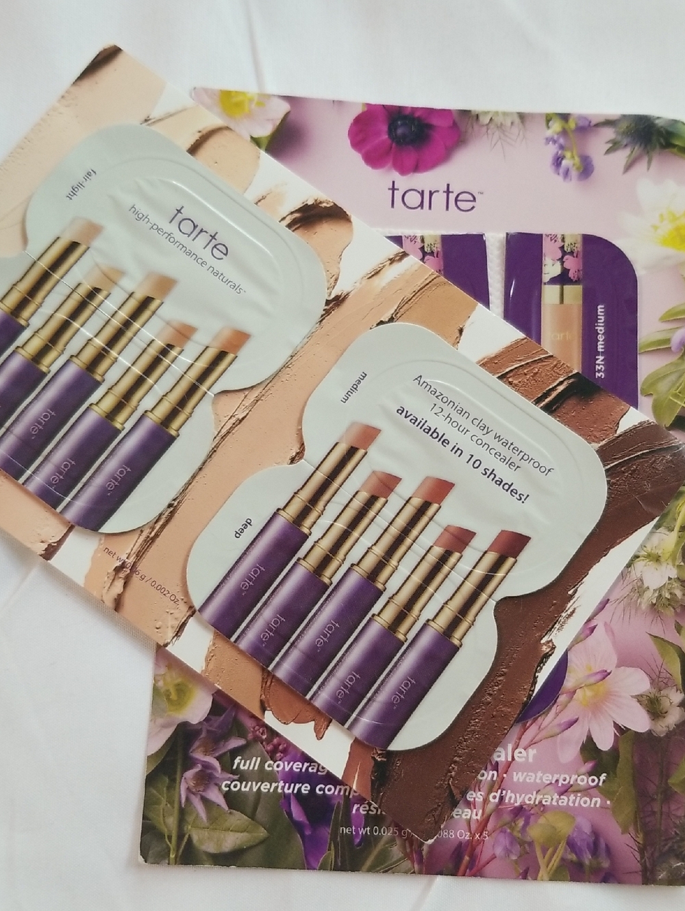4/25 Bundle Item. Tarte Concealer Samples